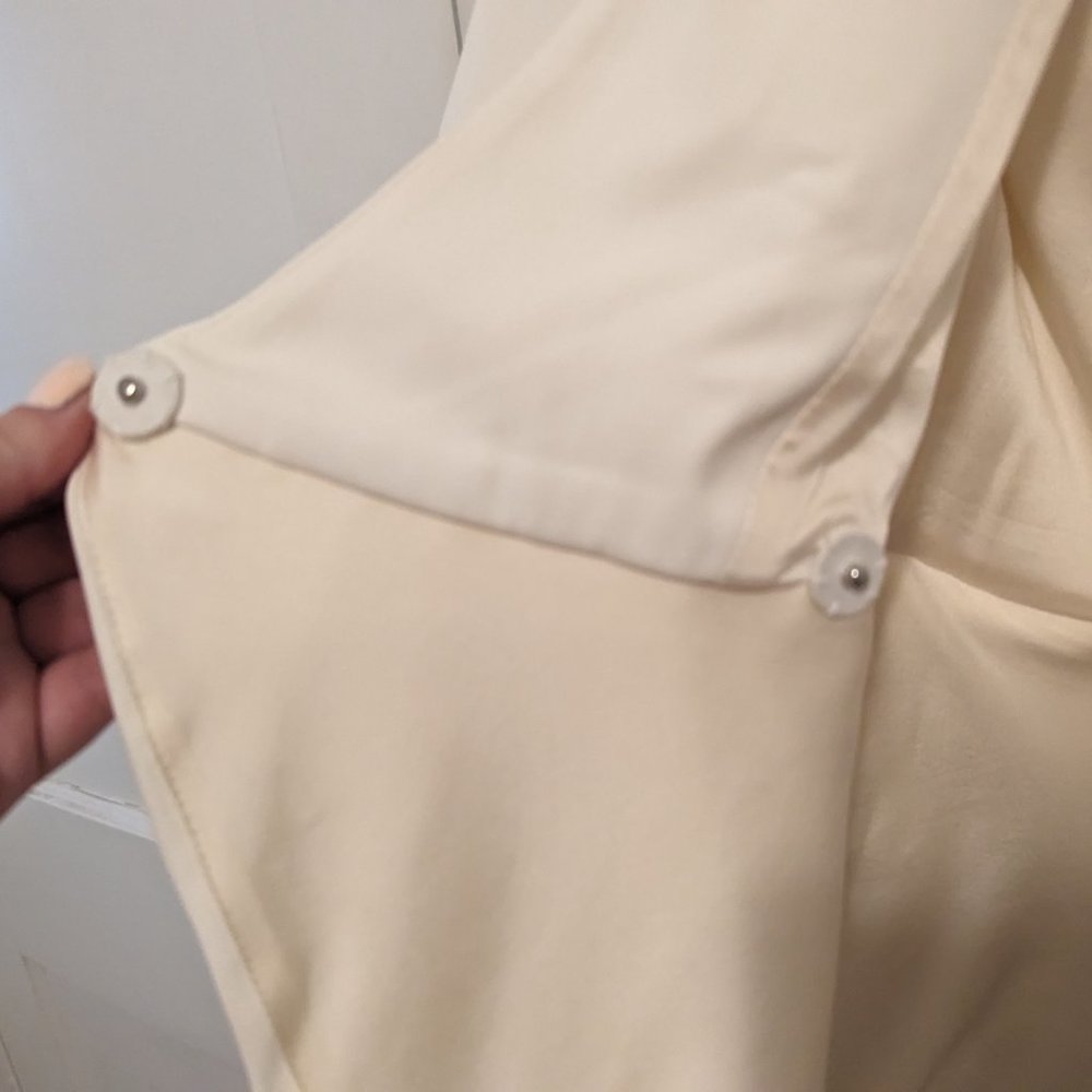 Alice + Olivia White Short Sleeve Peplum Wrap Blazer - Picture 11 of 16